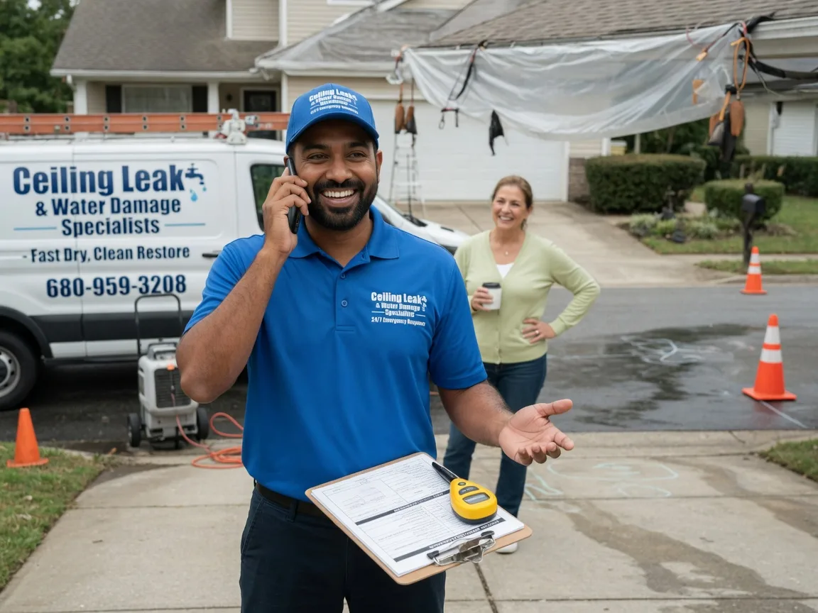 Ceiling Leak Cleanup Tishomingo, OK FAQs